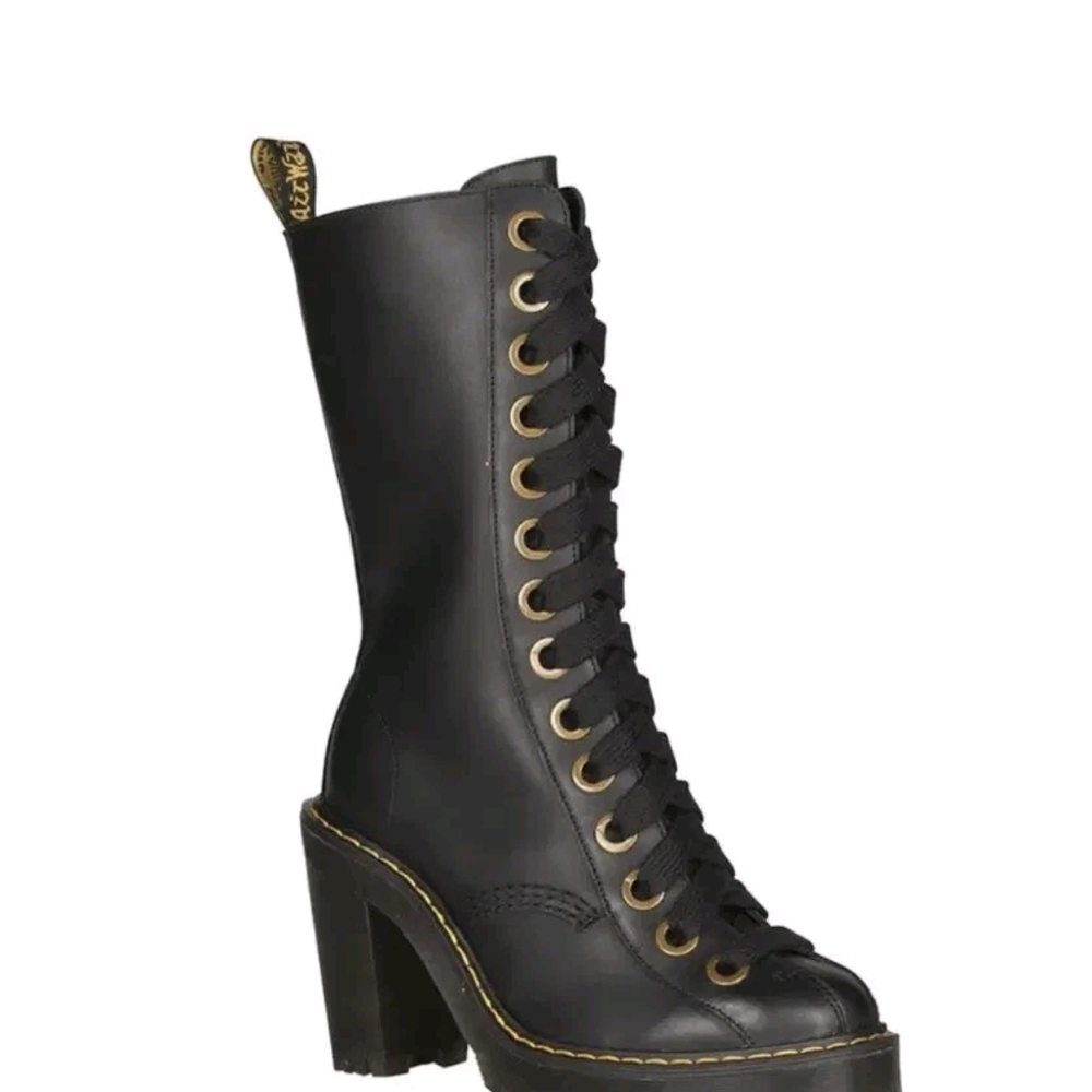 Dr. Martens Carey Black Boots--SUPER RARE - Picture 3 of 11